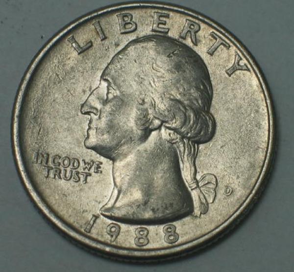 1/4 Dollar -Quarter Dollar- "Washington Quarter" 1965-1998, Vereinigte Staaten USA