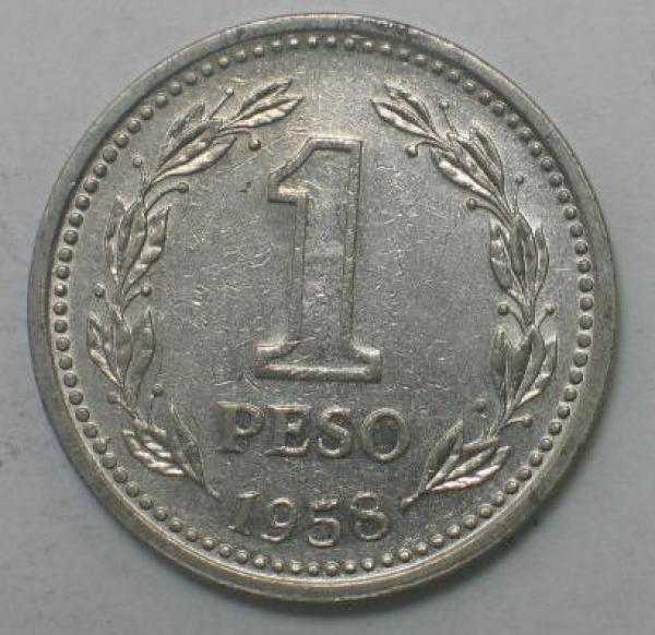1 Peso 1958, Argentinien