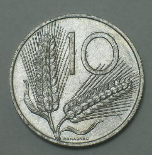 10 Lire 1973, Italien
