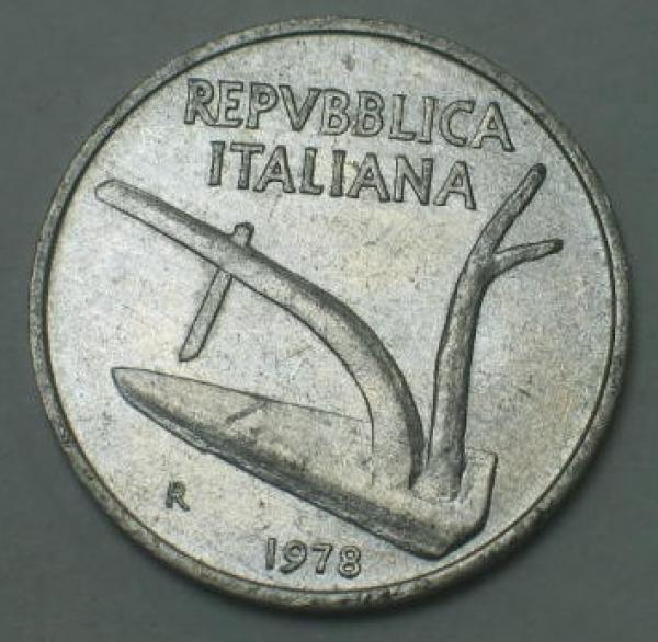 10 Lire 1954, Italien