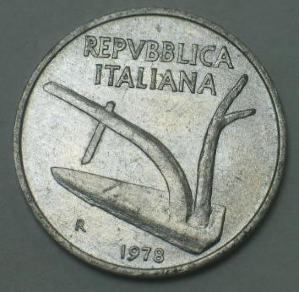 10 Lire 1974, Italien