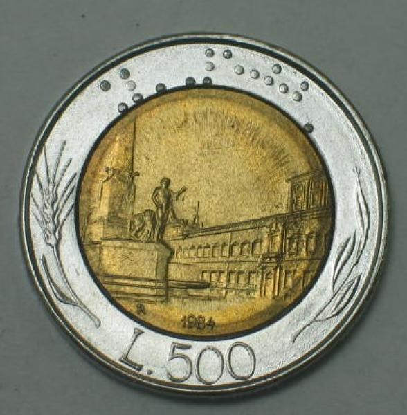 500 Lire 1985, Italien