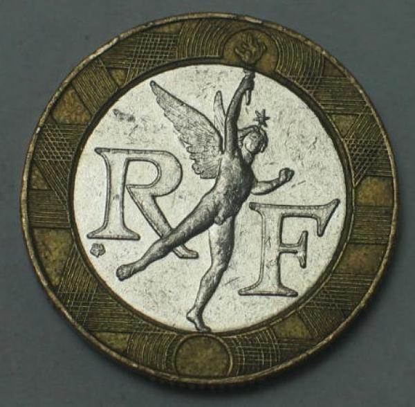 10 Francs -Genie- 1991, Frankreich