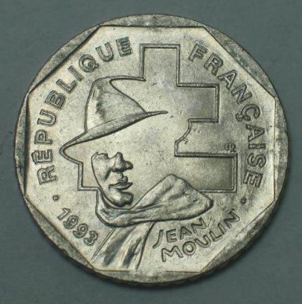 2 Francs -50 Jahre Widerstand- 1993, Frankreich