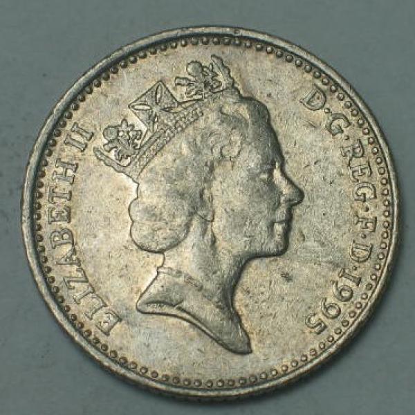 10 Pence 1995 Großbritannien - Elisabeth II-