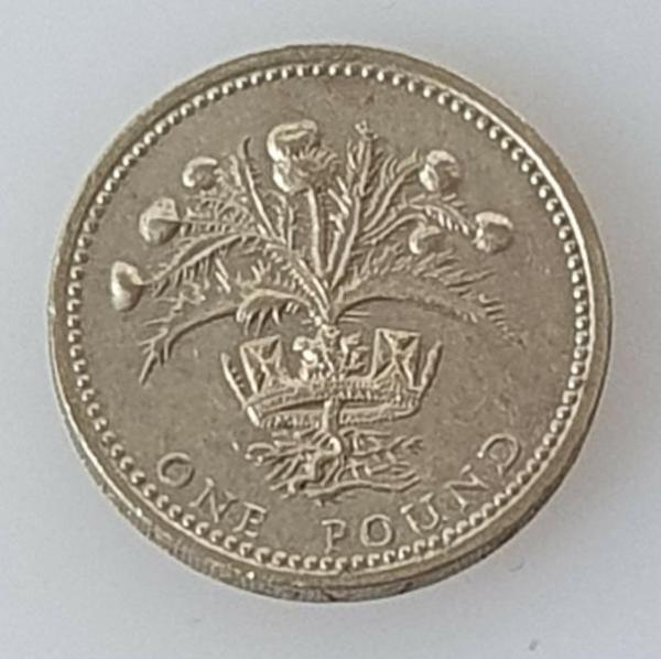 1 Pfund (One Pound) 1984 "Lauch" -Elisabeth II-, Großbritannien