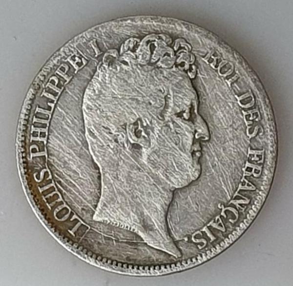 5 Francs 1831 Louis-Philippe I., Frankreich, 900er Silbermünze