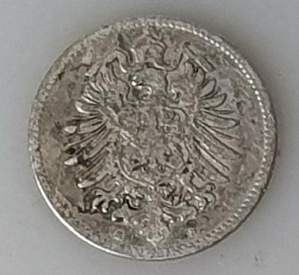 1 Mark 1875 Kaiserreich, Deutschland, 900er Silber