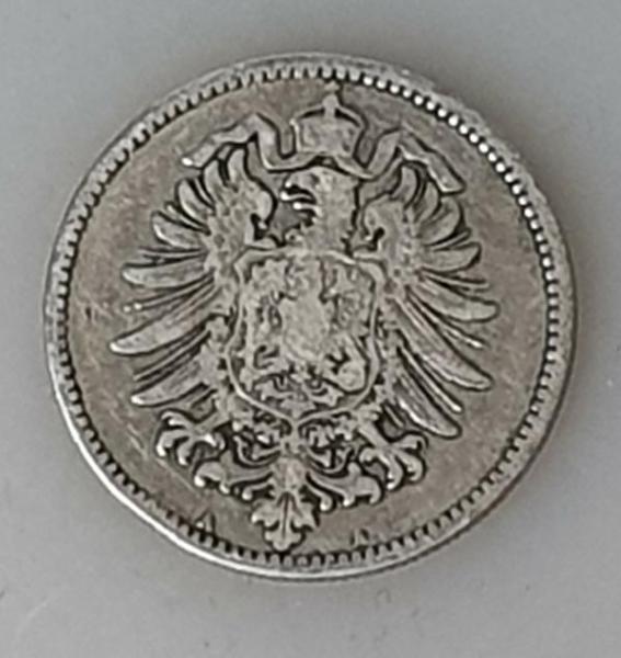 1 Mark 1875 Kaiserreich, Deutschland, 900er Silber