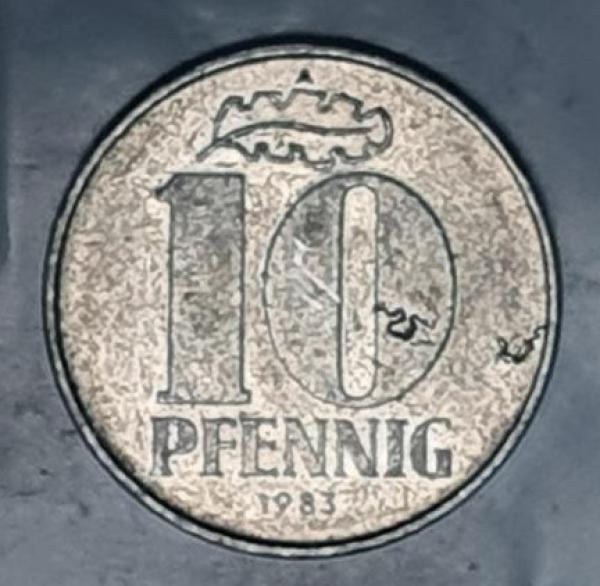 10 Pfennig 1983, DDR