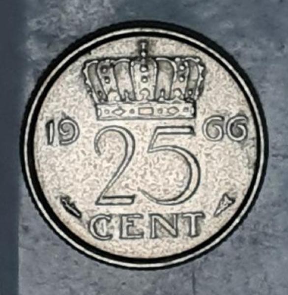 25 Cent 1966 Königin Juliana, Niederlande