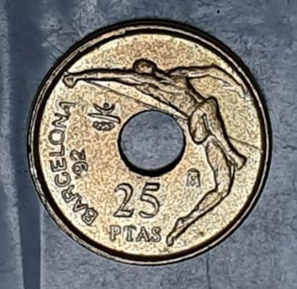 25 Pesetas 1991 XXV. Olympische Sommerspiele, Barcelona 1992, Spanien