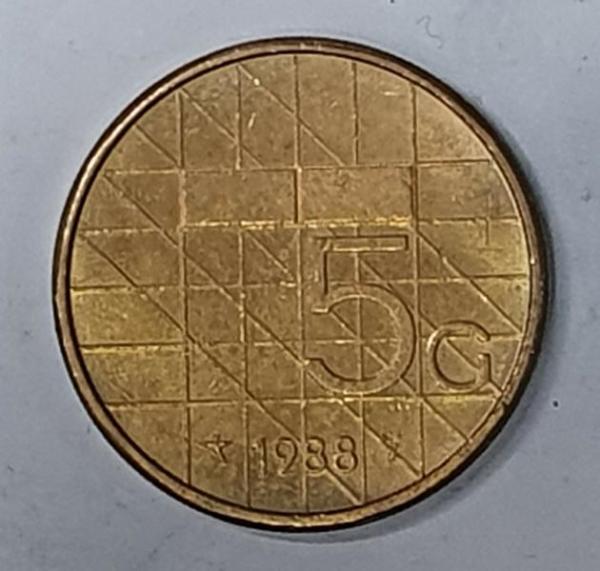 5 Gulden 1988, Königin Beatrix, Niederlande