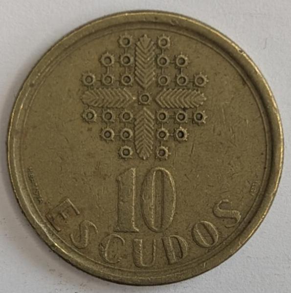 10 Escudos 1987, Portugal