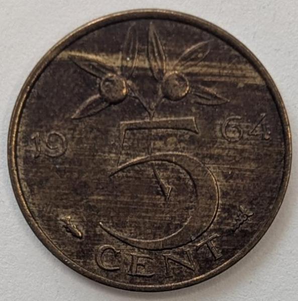 5 Cent 1964, Königin Juliana, Niederlande