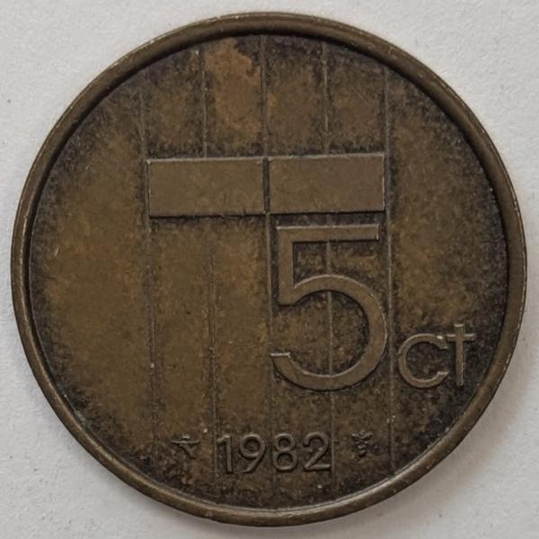 5 Cent 1982, Königin Beatrix, Niederlande