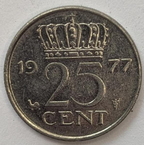 25 Cent 1977, Königin Juliana, Niederlande