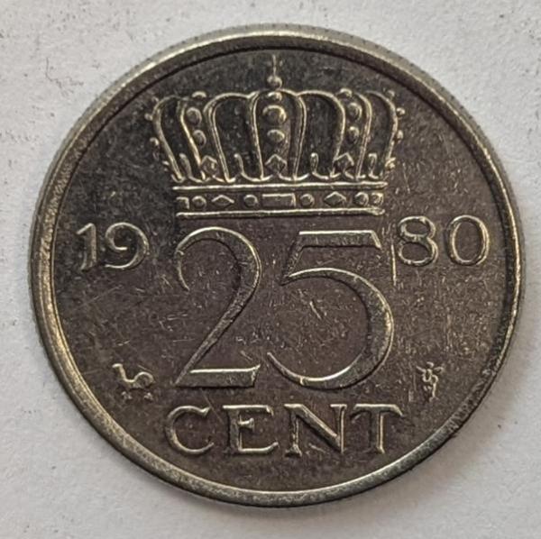25 Cent 1980, Königin Juliana, Niederlande
