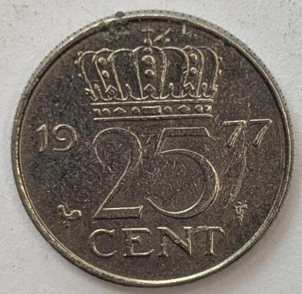 25 Cent 1977, Königin Juliana, Niederlande