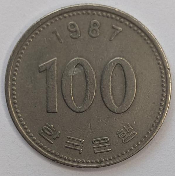 100 Won 1987, Südkorea