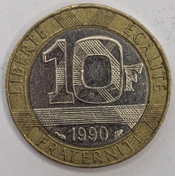 10 Francs 1990, Frankreich