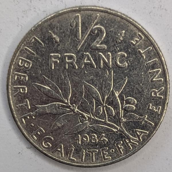 1/2 Franc 1984, Frankreich