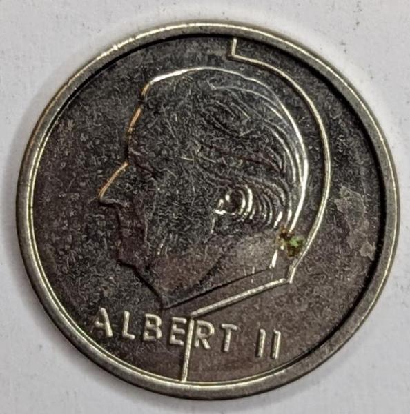 1 Franc 1997, Legende in französisch"Belgique", König Albert II., Belgien