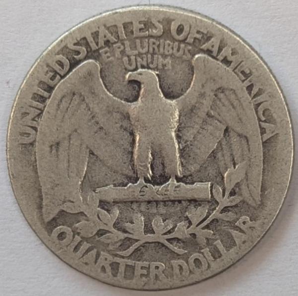 Quarter Dollar 1942, Washinton Quarter, USA aus 900er Silber