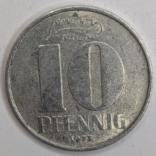 10 Pfennig 1973, DDR