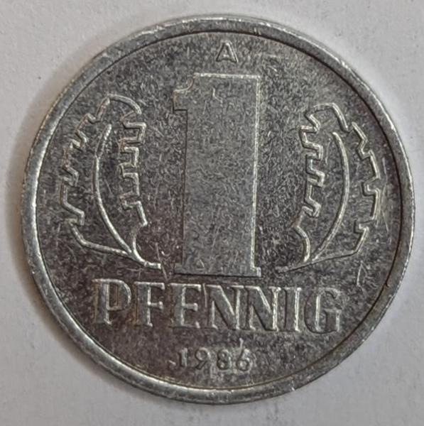 1 Pfennig 1986, DDR