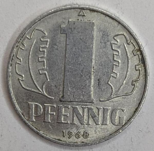 1 Pfennig 1968, DDR