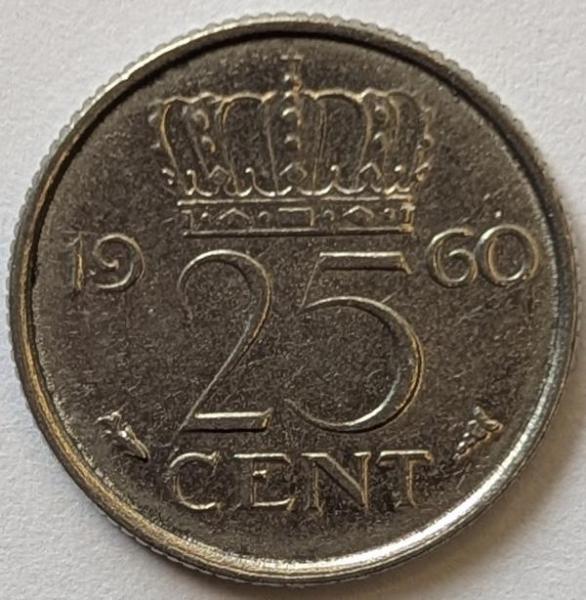 25 Cent 1960, Königin Juliana, Niederlande
