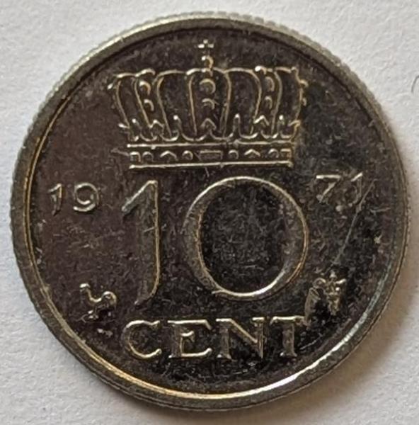 10 Cent 1971, Königin Juliana, Niederlande