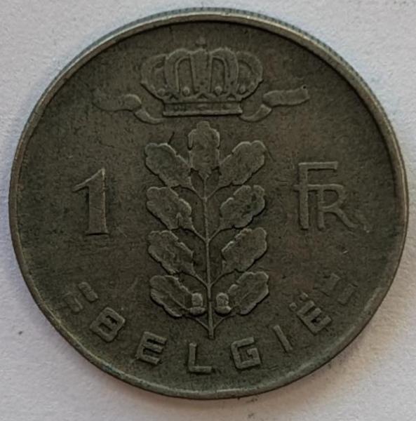 1 Franc 1952, Legende in niederländisch Belgie, Belgien