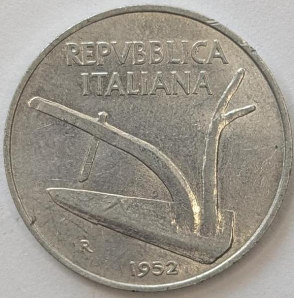 10 Lire 1952, Italien