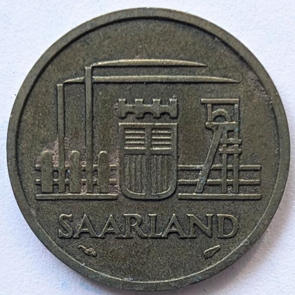 20 Franken 1954, Saarland
