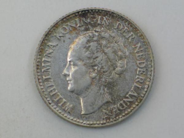 1/2 Gulden 1929, Niederlande, Silber 720