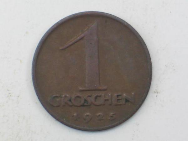 1 Groschen 1925, Österreich
