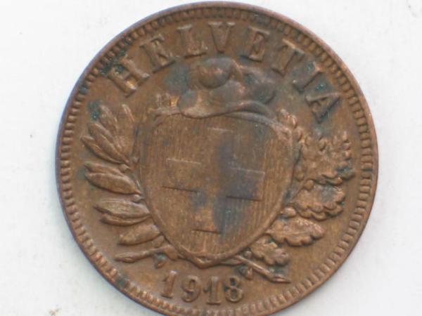 2 Rappen 1918, Schweiz
