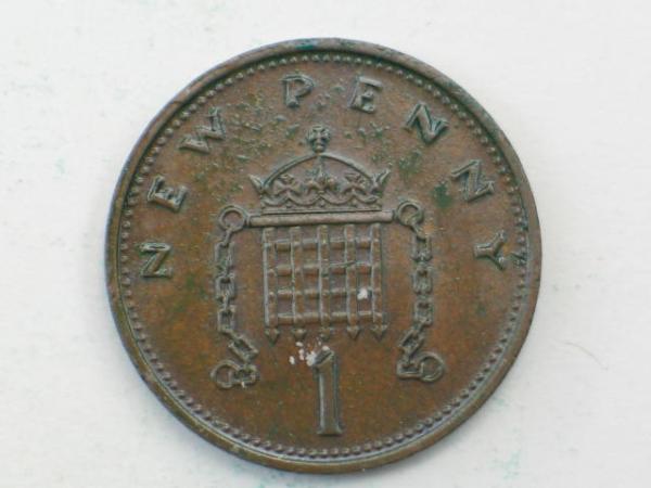1 New Penny 1971, Königin Elizabeth II. , Großbritannien