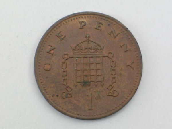 1 Penny 1991, Königin Elizabeth II., Großbritannien