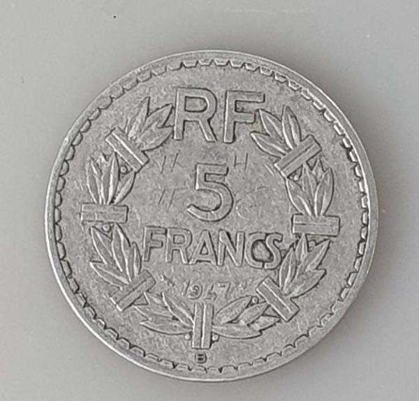 5 Francs 1947, Frankreich