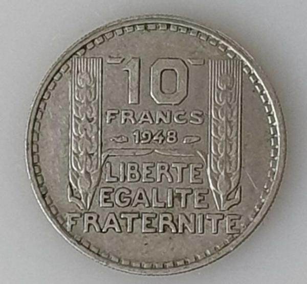 10 Francs 1948, Frankreich