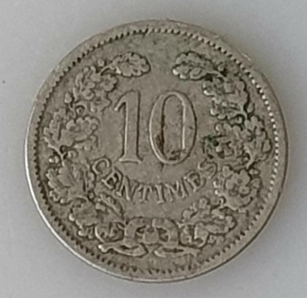 10 Centimes 1901, Großherzogtum Luxemburg