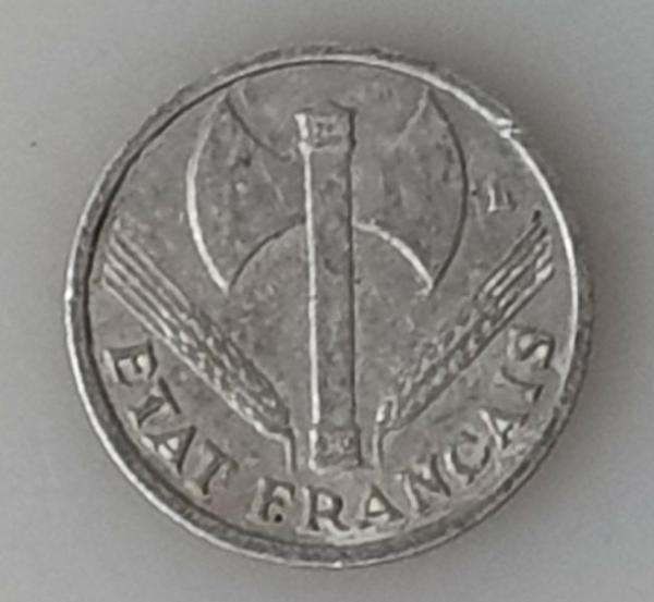 50 Centimes 1942 B, Vichy, Frankreich