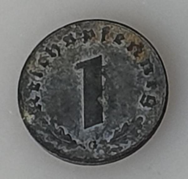 1 Reichspfennig 1942 G, Drittes Reich, Zink