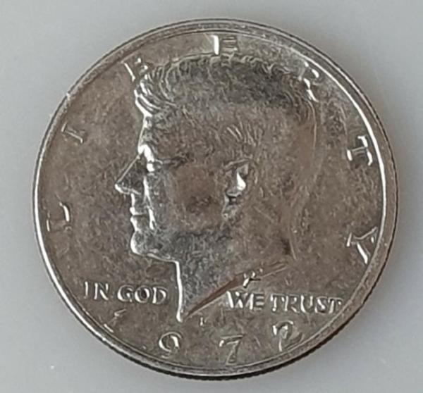 Half Dollar, 1/2 Dollar "Kennedy" 1972 Cu/ Ni