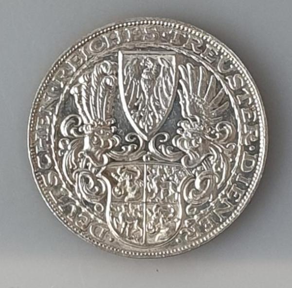 Gedenkmedaille 1927, Reichspräsident Paul von Hindenburg Treuster Diener zum 80. Geburtstag