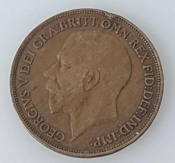 1 Penny -One Penny- 1916, König Georg V, Großbritannien aus Bronze