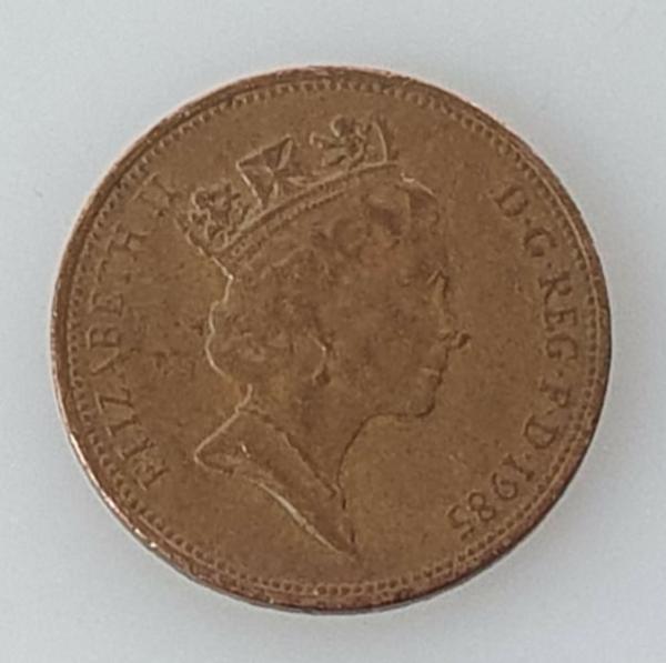 2 Pence 1985, Königin Elizabeth II., Großbritannien